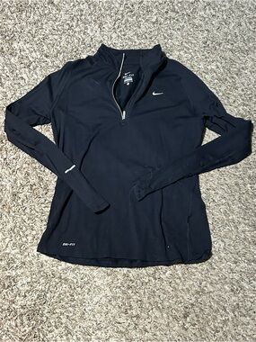 Nike Black Dri-FIT Performance Quarter-Zip Pullover